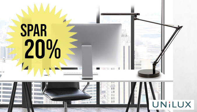 Unilux kontorlamper, uge 6